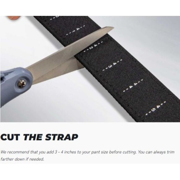 Nexbelt Supreme Appendix Carry Ratchet Belt 1.5" [38mm] Black Cut Strap NWB - Picture 3 of 11